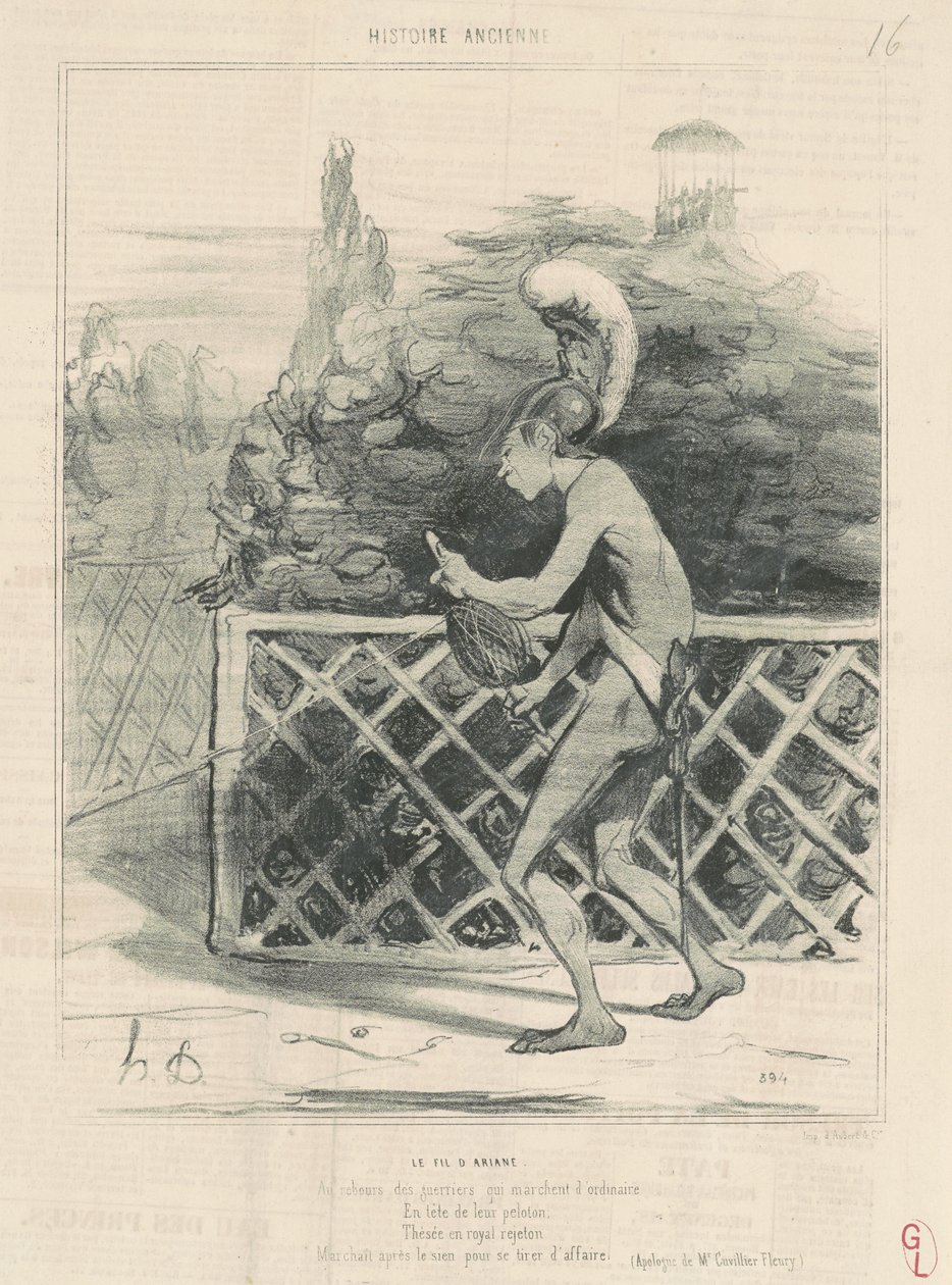 El hilo de Ariadna de Honoré Daumier