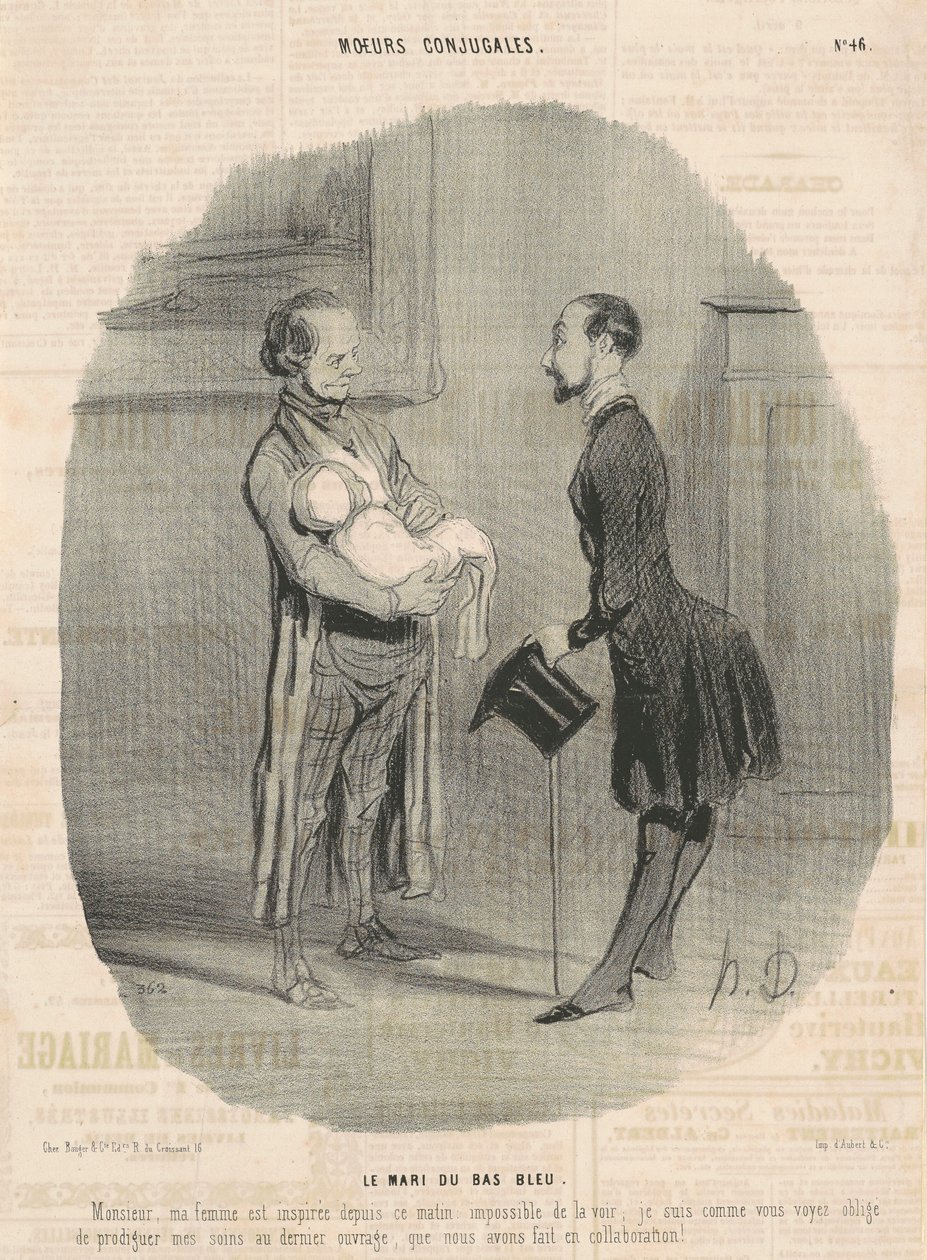 El marido del bas-bleu... de Honoré Daumier