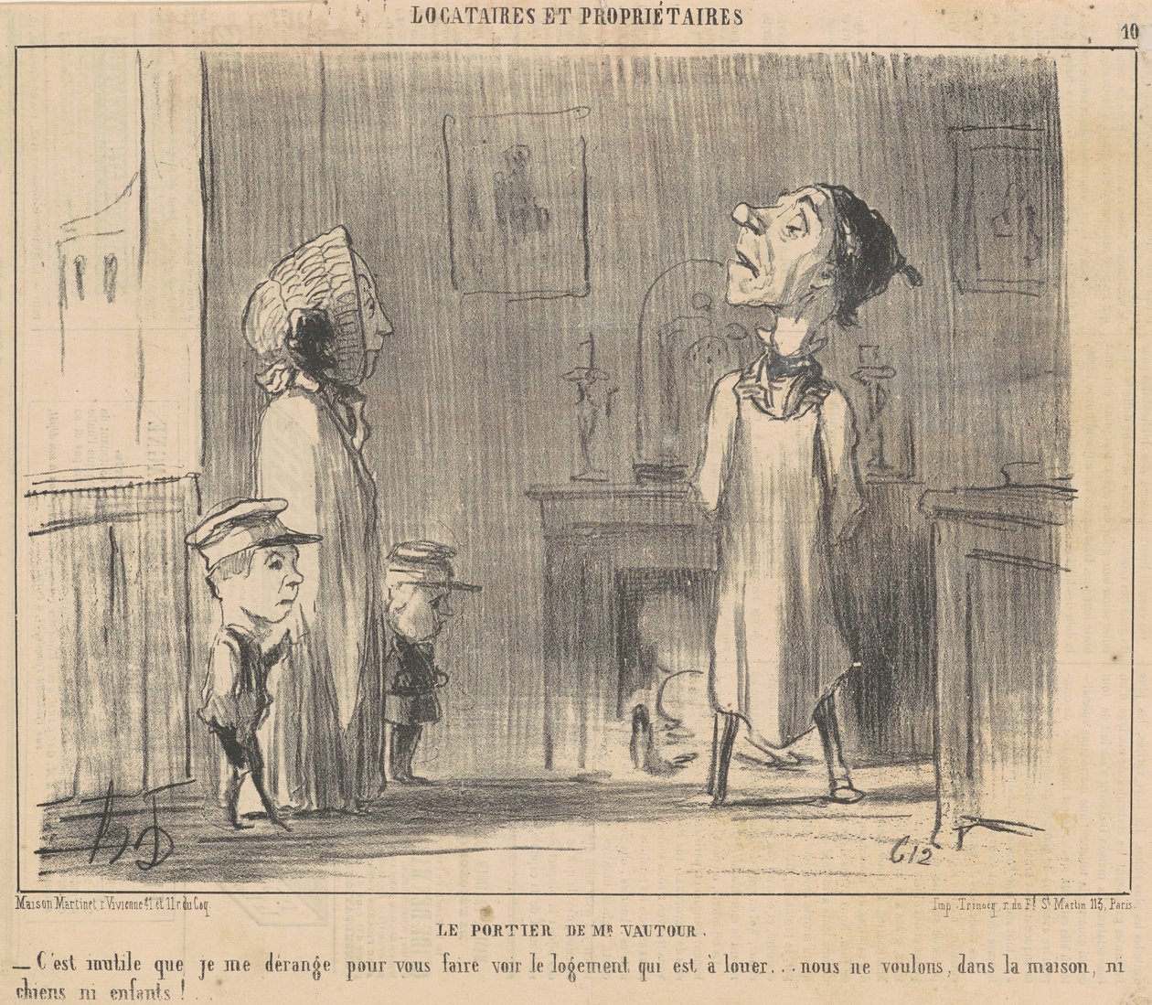 El portero del Sr. Vautour de Honoré Daumier