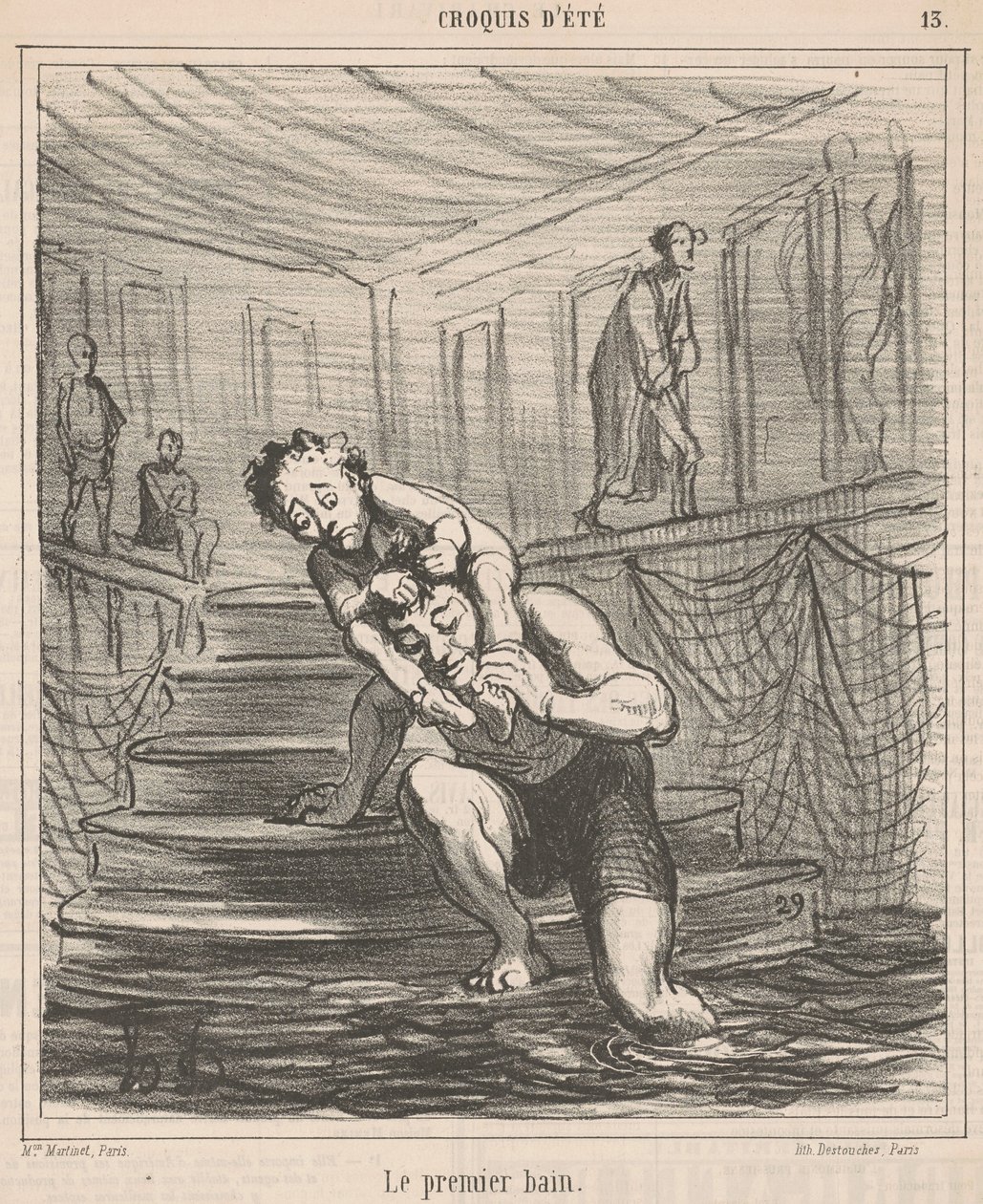 El primer baño de Honoré Daumier