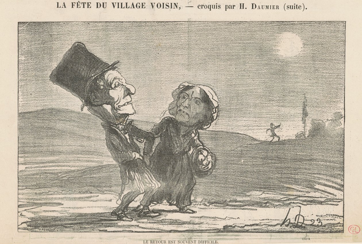 El regreso es a menudo difícil de Honoré Daumier