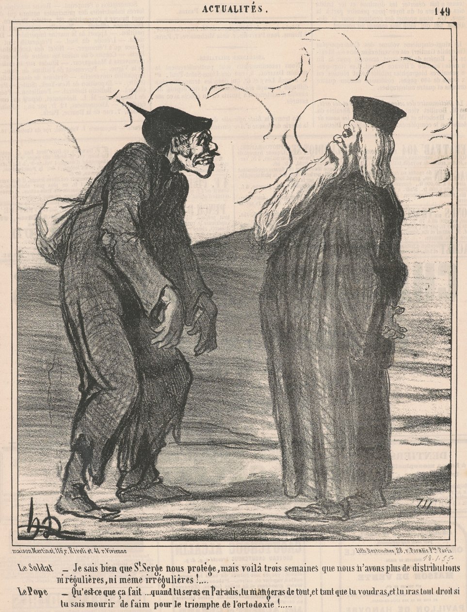 El soldado... Yo sé... de Honoré Daumier