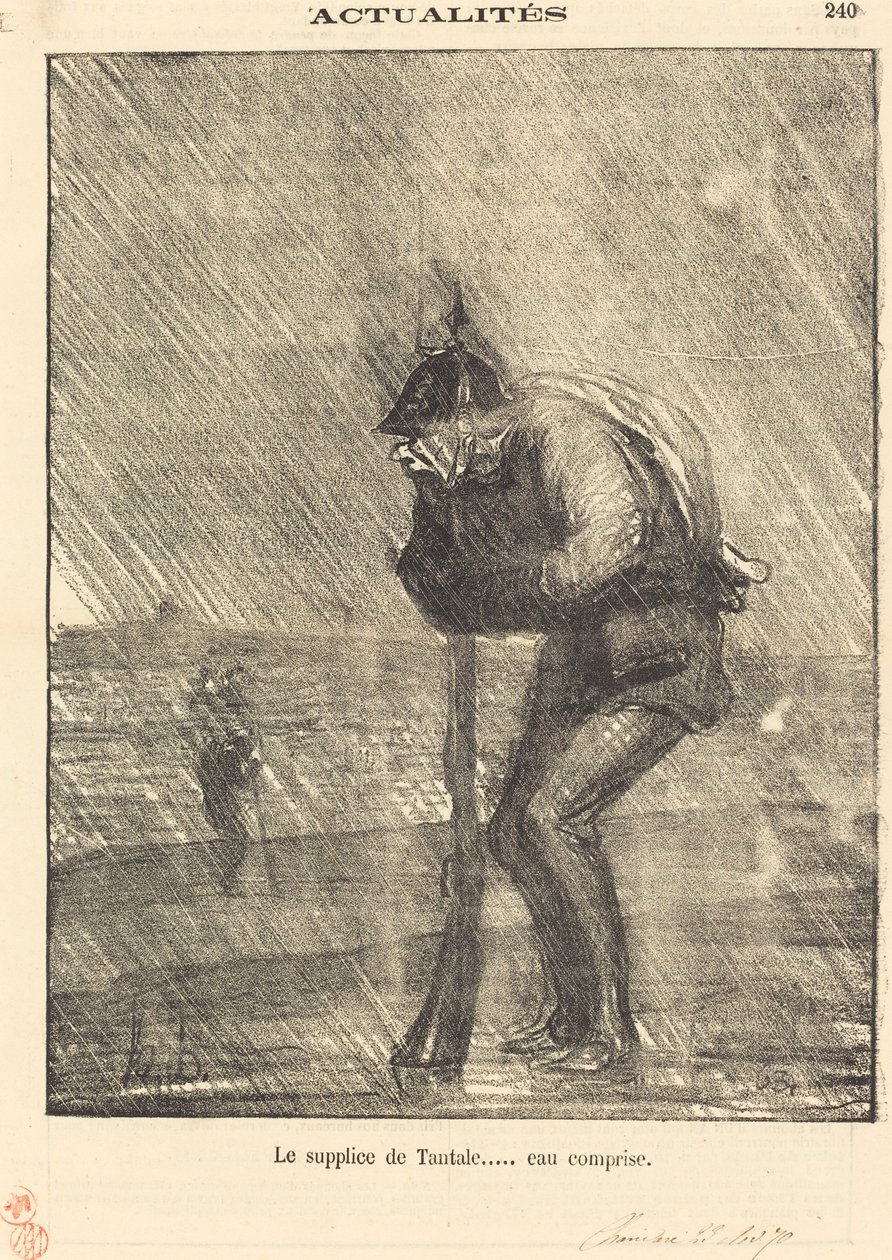 El suplicio de Tántalo... agua incluida de Honoré Daumier