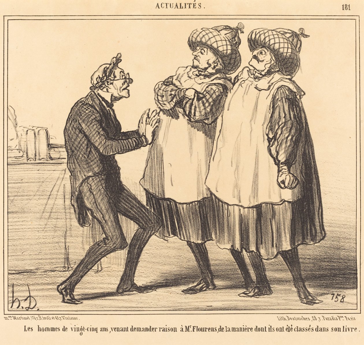 Los hombres de veinticinco años... de Honoré Daumier
