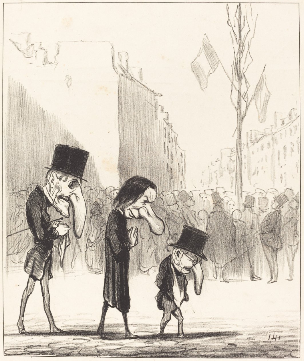 Los tres pequeños santos de Honoré Daumier