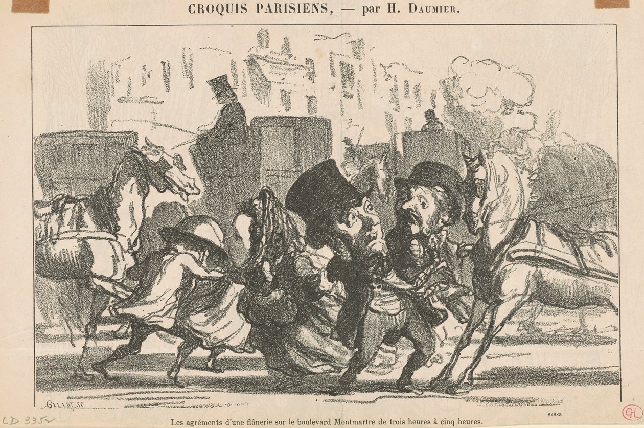 Los placeres de un paseo... de Honoré Daumier