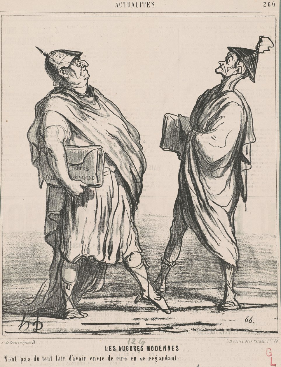 Los augures modernos... de Honoré Daumier