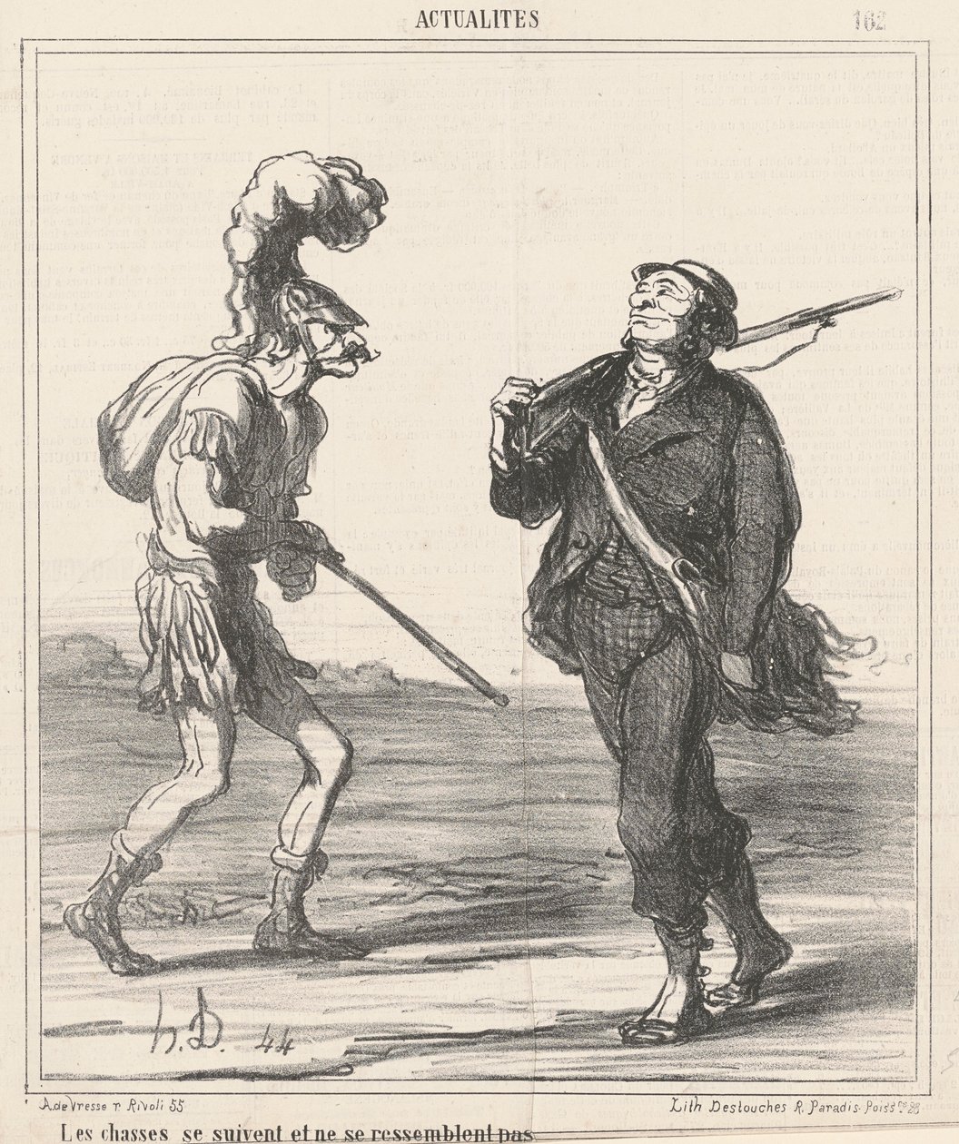 Las cacerías... no se parecen de Honoré Daumier