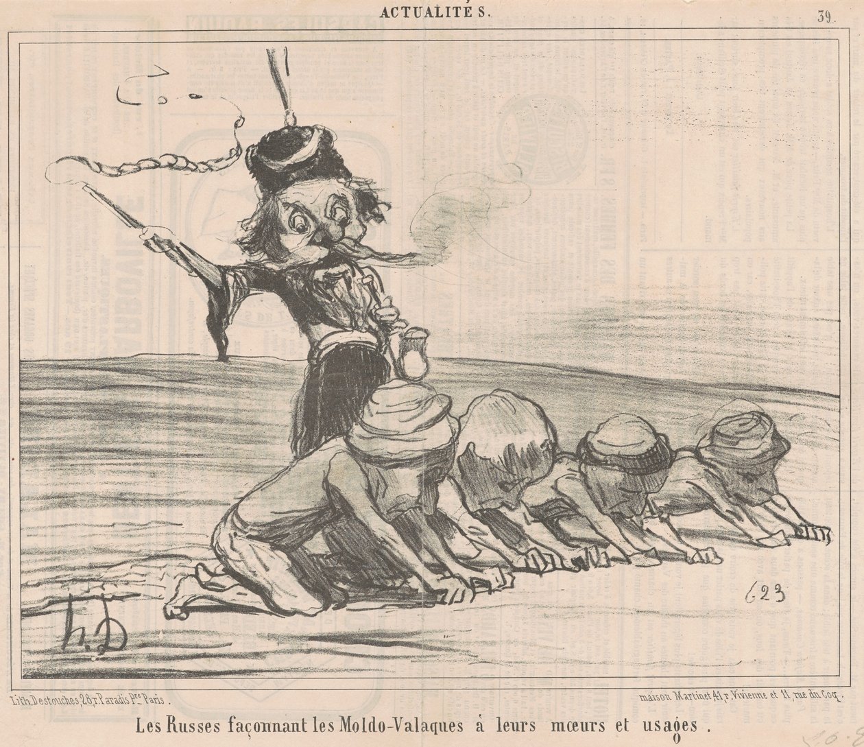 Los moldeadores de los Moldo-Valacos ... de Honoré Daumier