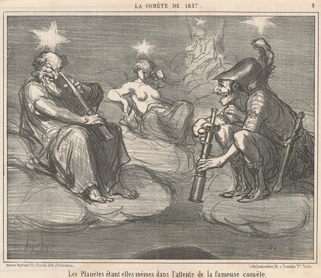 Los planetas siendo ellas mismas de Honoré Daumier