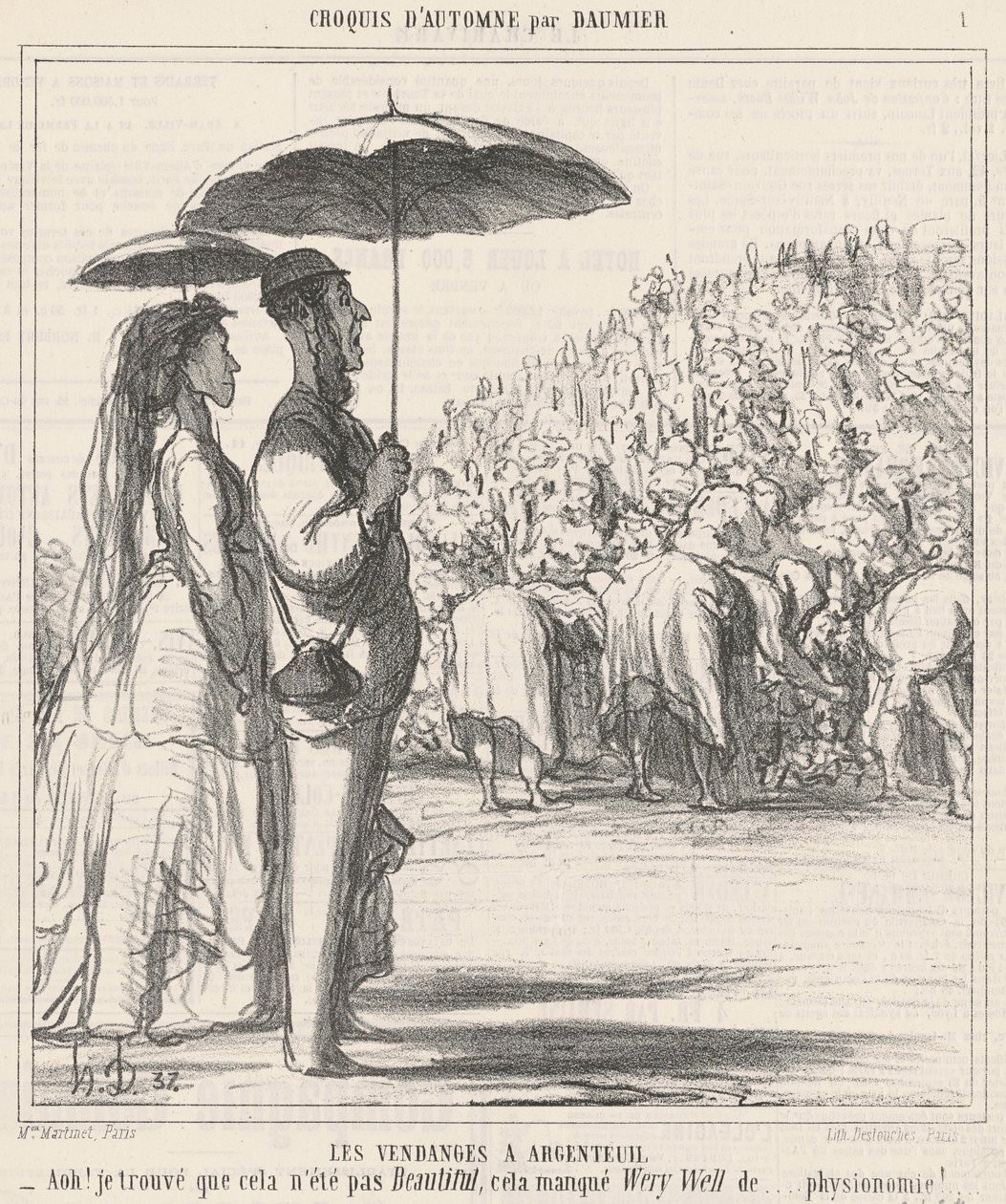 La vendimia en Argenteuil de Honoré Daumier