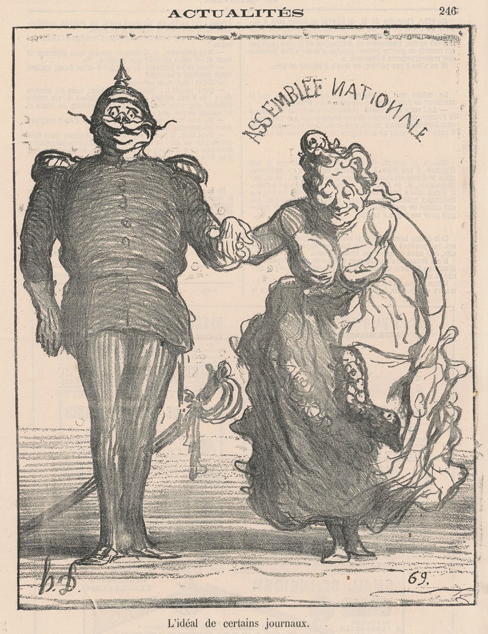 El ideal de ciertos periódicos de Honoré Daumier