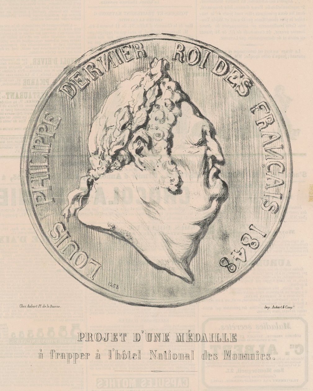 Louis-Philippe, último rey de los franceses de Honoré Daumier