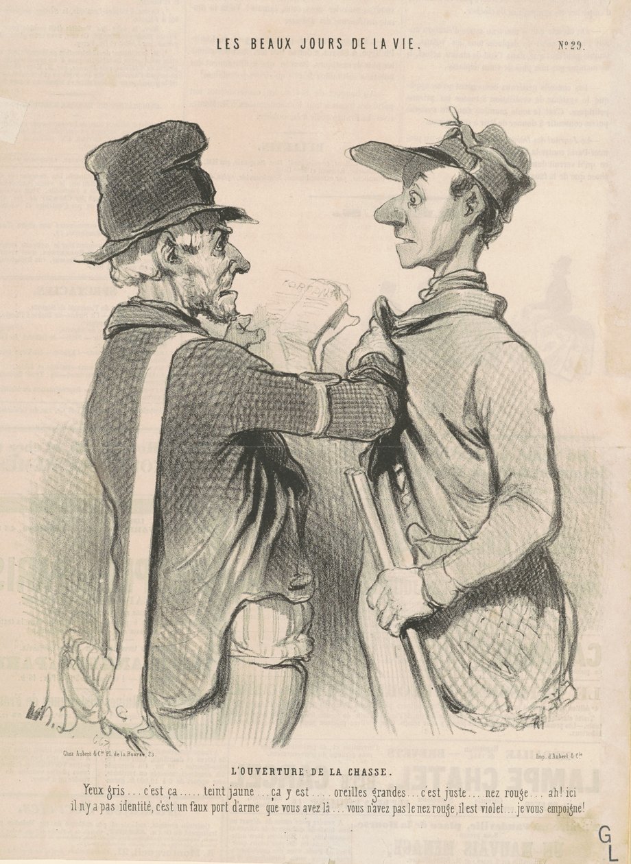 La apertura de la caza de Honoré Daumier