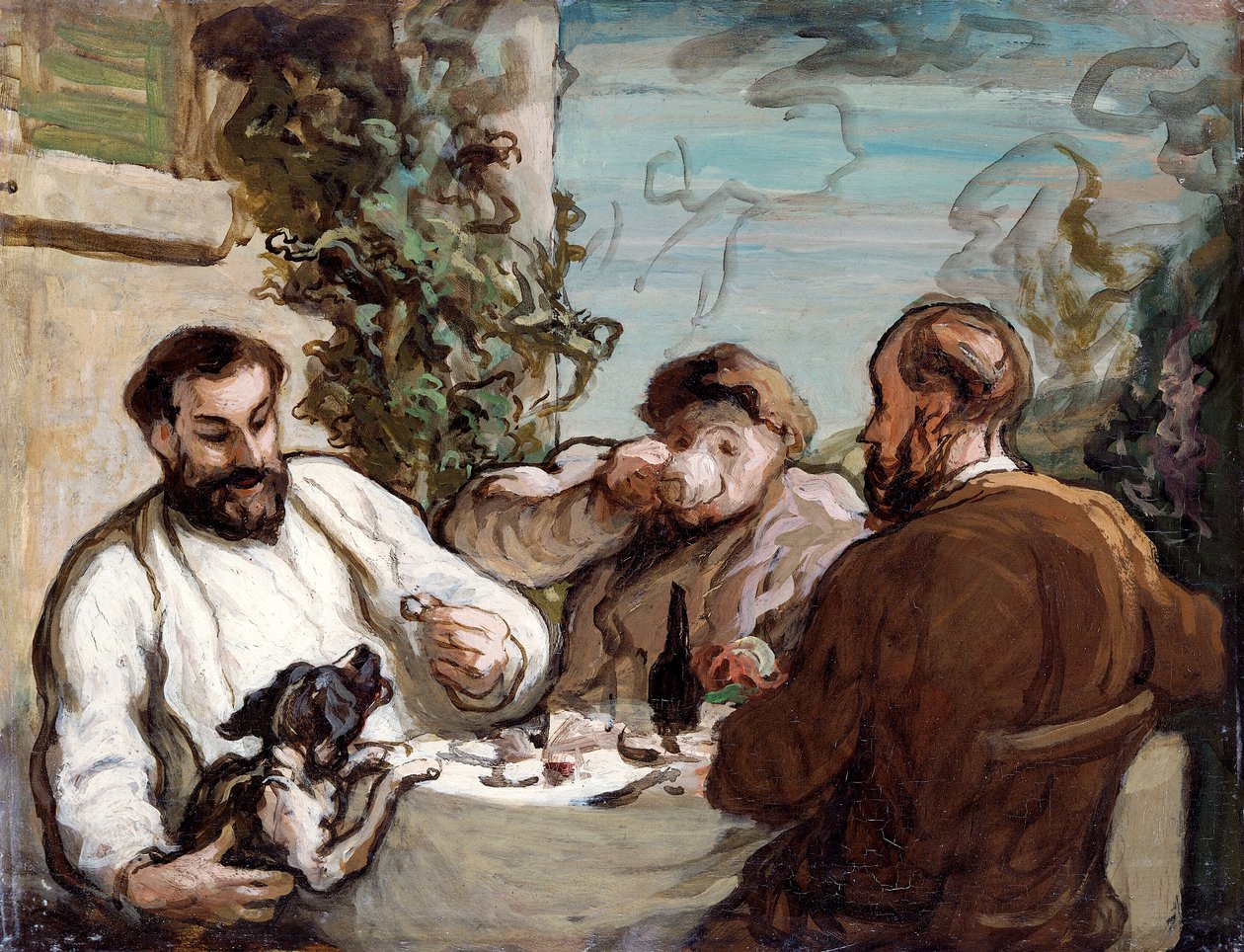 Almuerzo en el campo, c. 1868 de Honoré Daumier