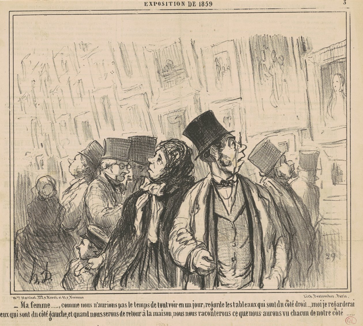 Esposa mía..., como no tendríamos... de Honoré Daumier