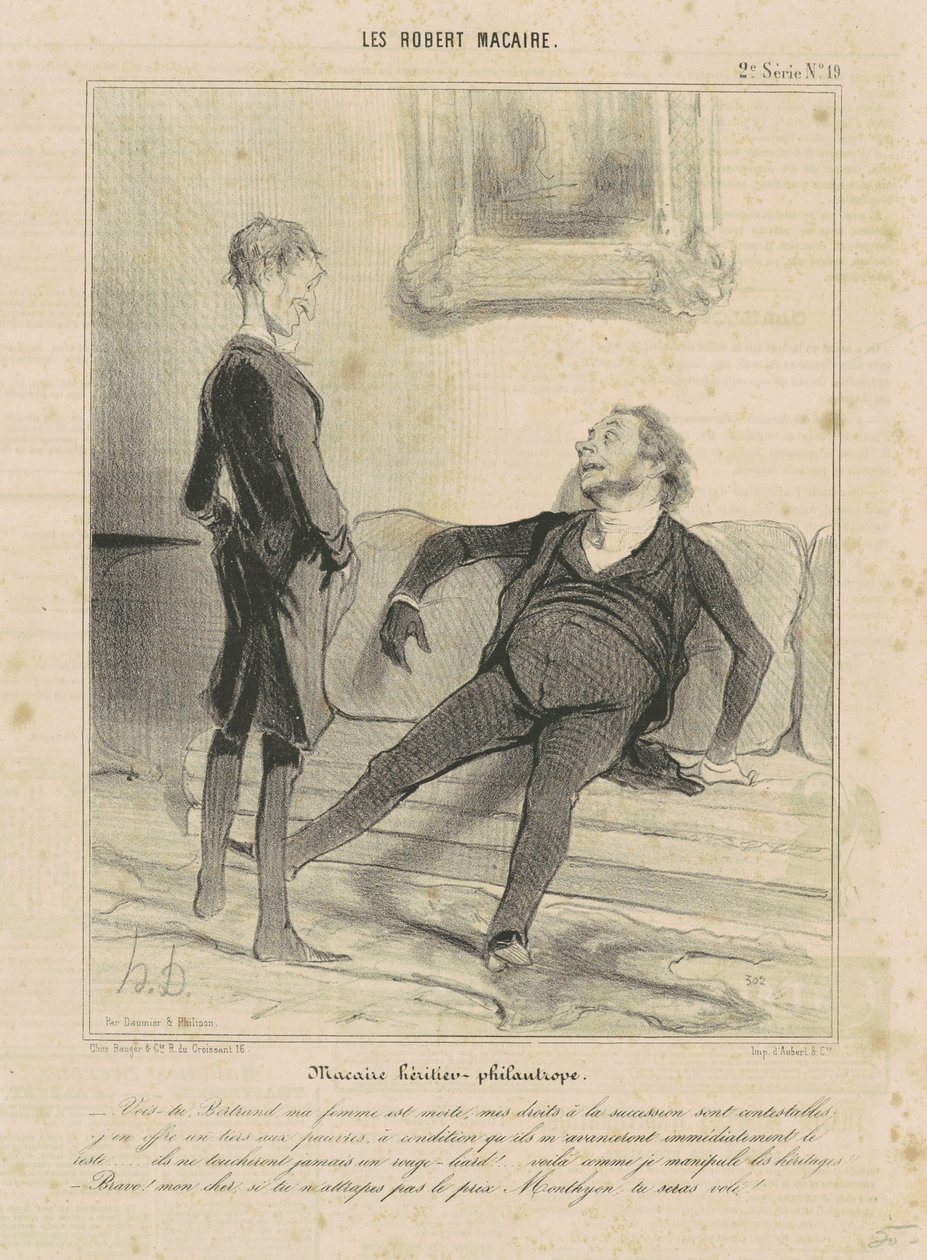 Macaire Heredero-Filántropo de Honoré Daumier