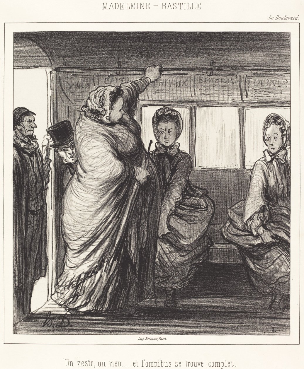 Madeleine-Bastille de Honoré Daumier