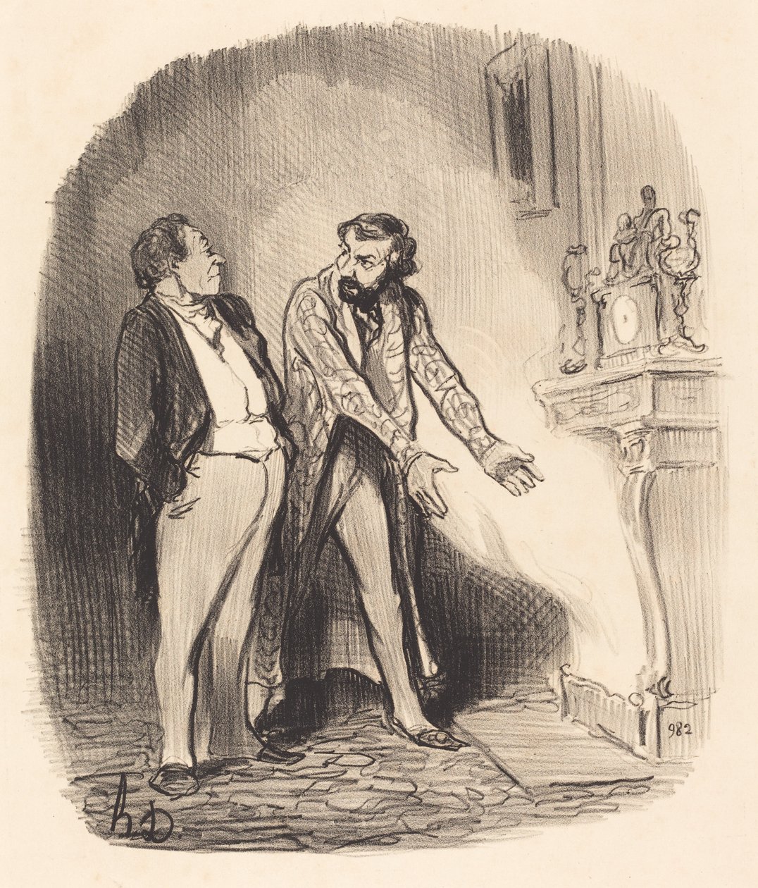 Pero señor propietario, vea... de Honoré Daumier