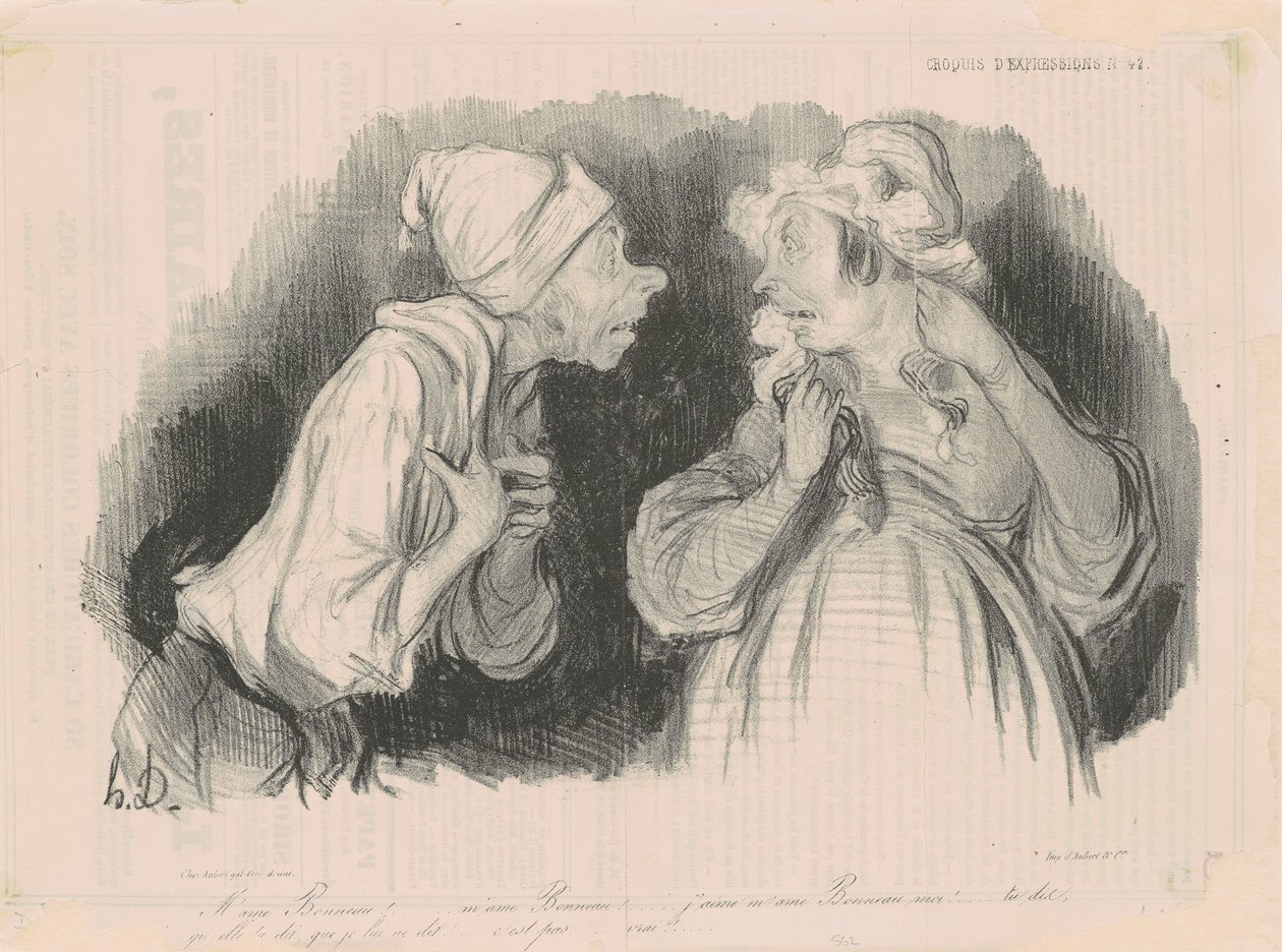Sra. Bonneau... ¡Me gusta la Sra. Bonneau! de Honoré Daumier