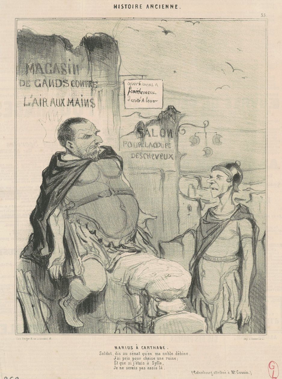 Mario en Cartago de Honoré Daumier