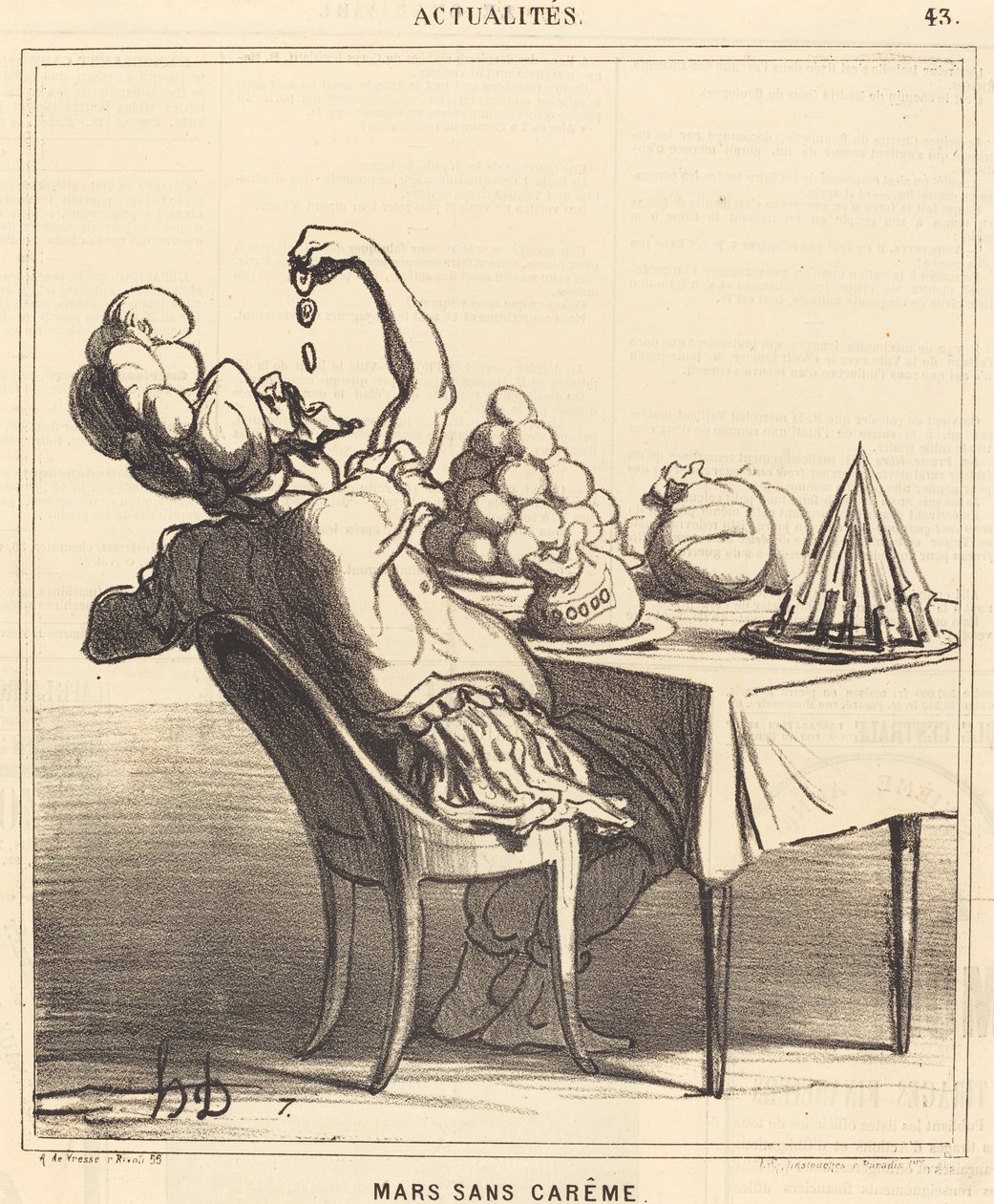 Marzo sin Cuaresma de Honoré Daumier