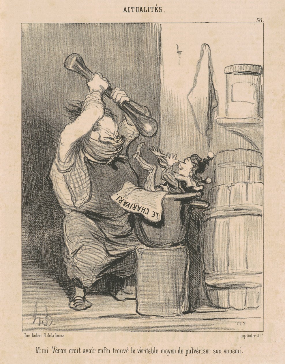 Mimi Véron cree haber ... encontrado el ... de Honoré Daumier