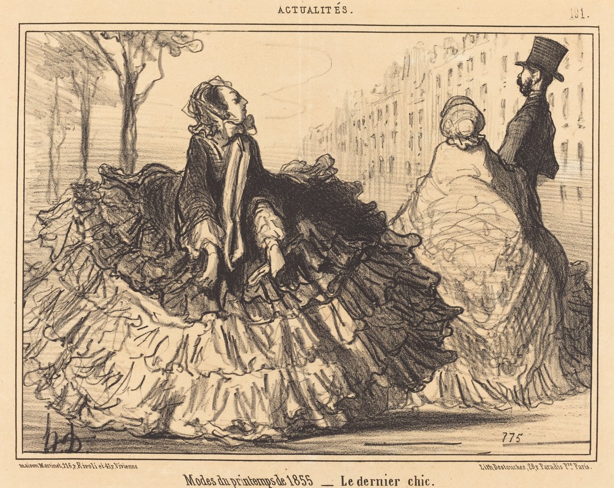 Modas de la primavera de 1855 de Honoré Daumier