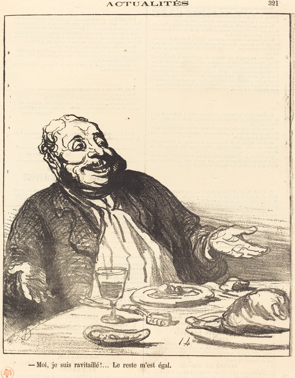 ¡Yo estoy abastecido!... de Honoré Daumier