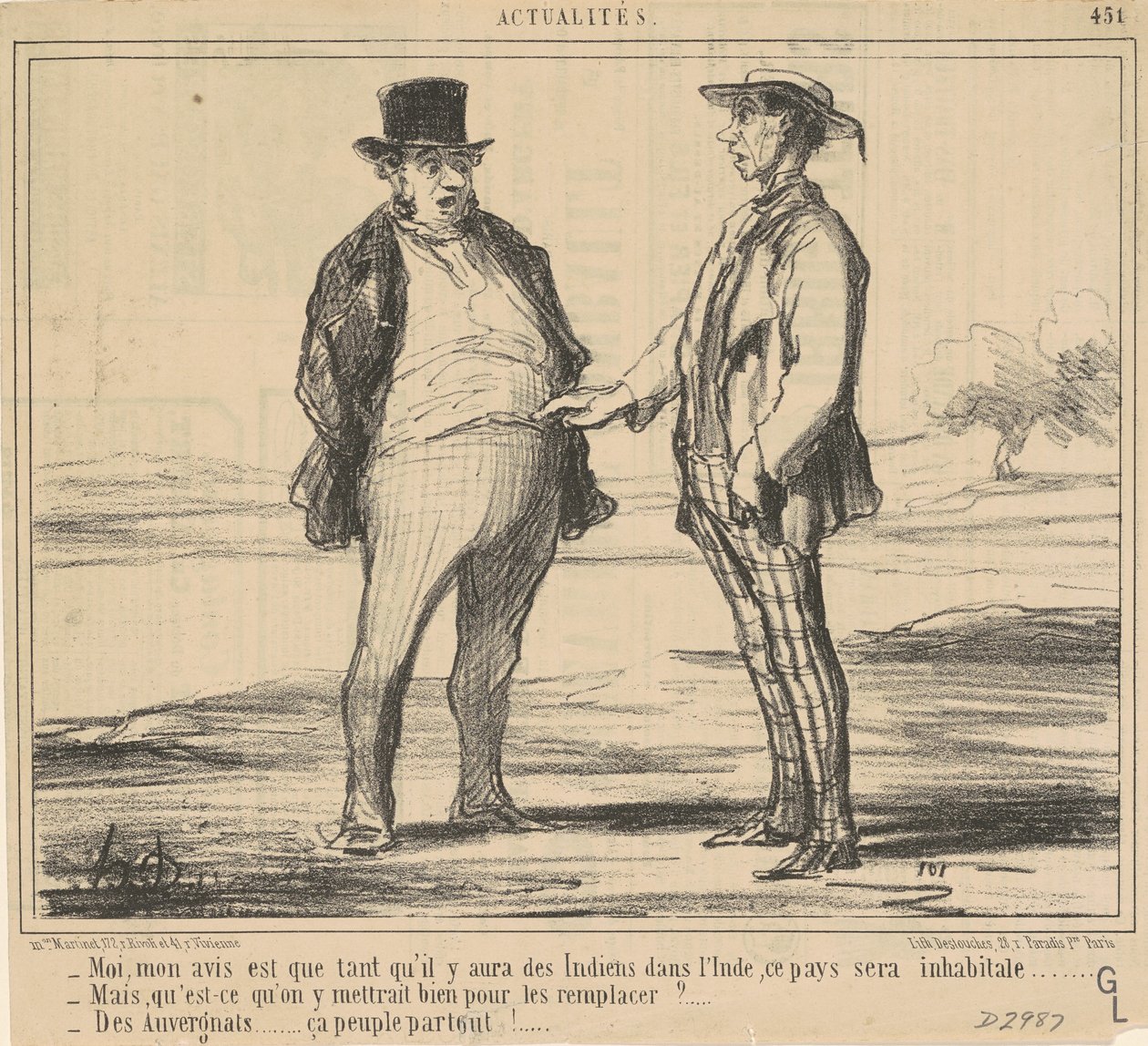 Yo, mi opinión es ... de Honoré Daumier