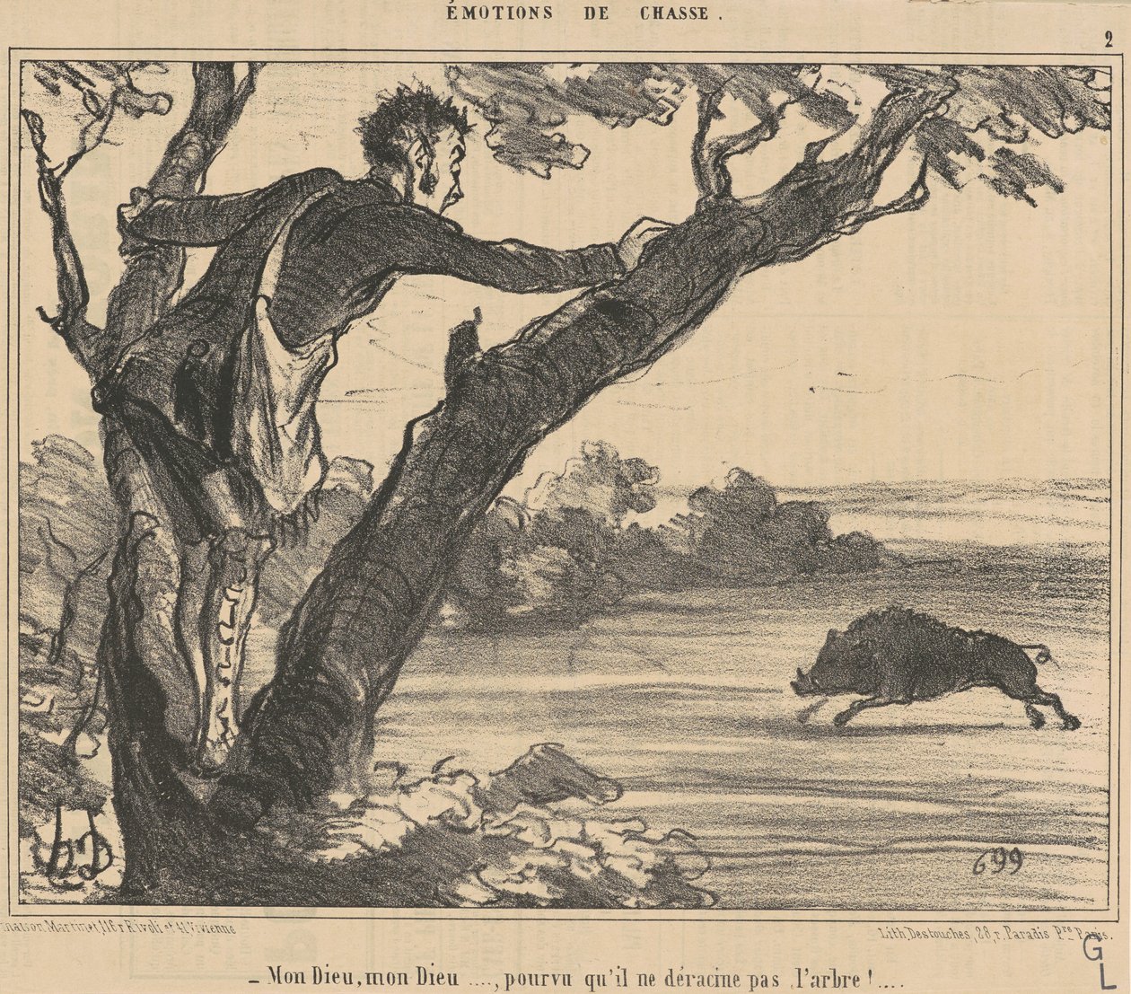 Dios mío, dios mío ... con tal ... de Honoré Daumier
