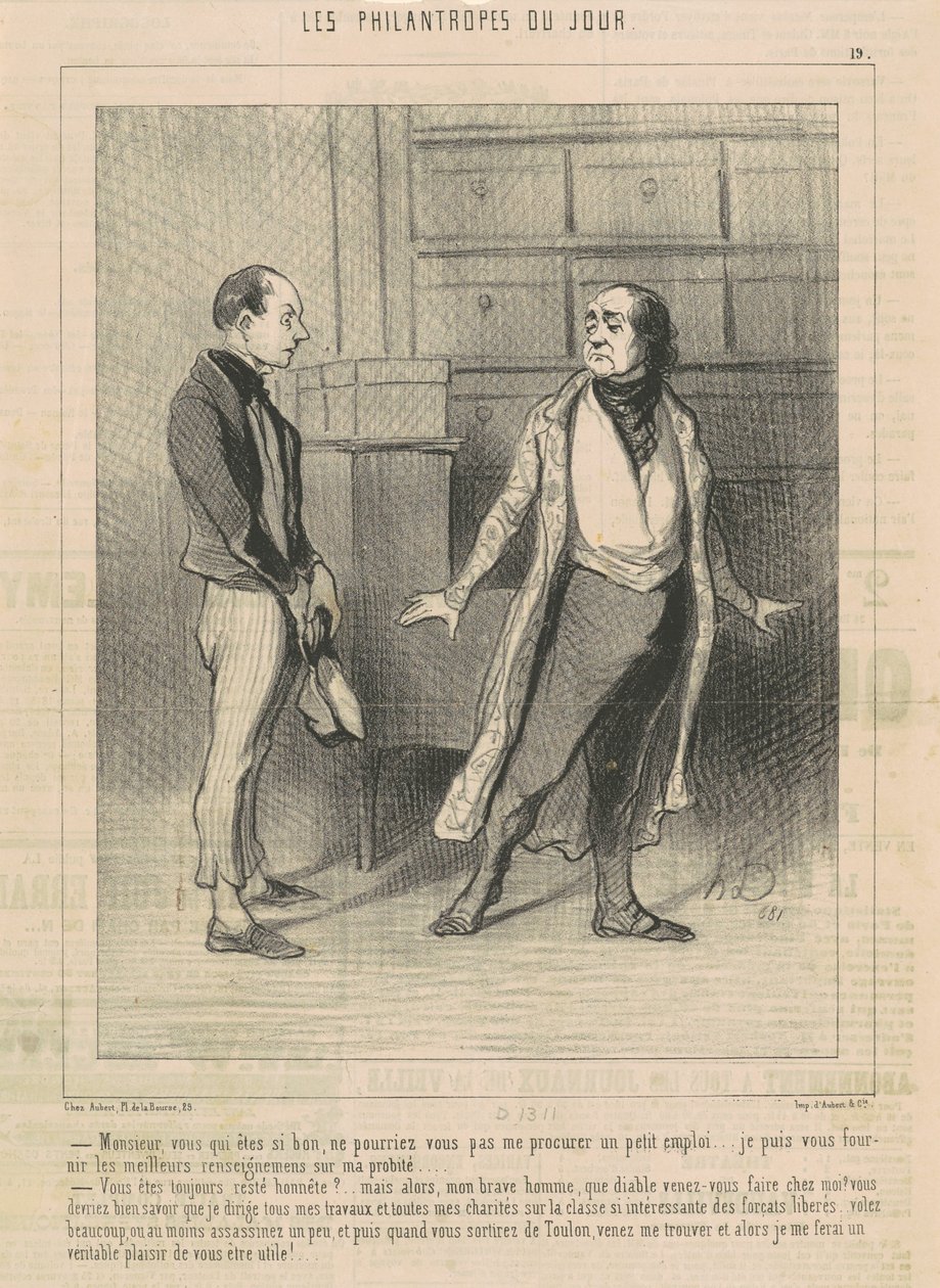 Señor usted que es tan bueno... de Honoré Daumier