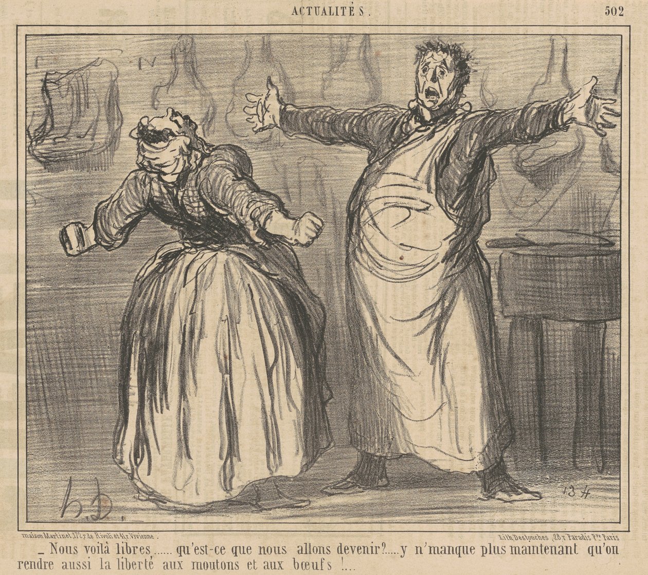 Nosotros estamos libres... de Honoré Daumier