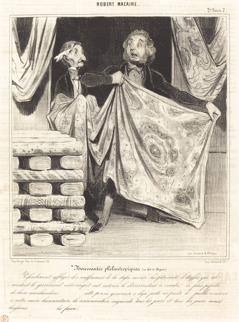 Novedades filantrópicas... de Honoré Daumier