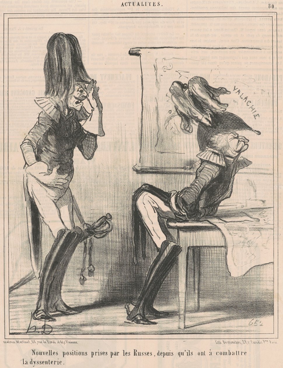 Nuevas posiciones tomadas por los rusos... de Honoré Daumier