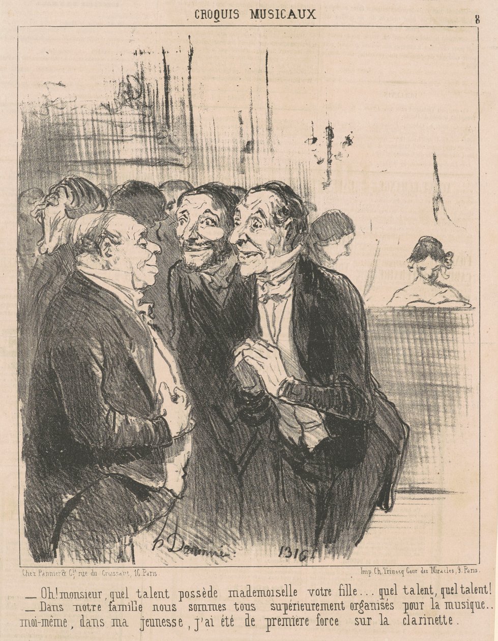 ¡Oh! Señor, qué talento posee... de Honoré Daumier