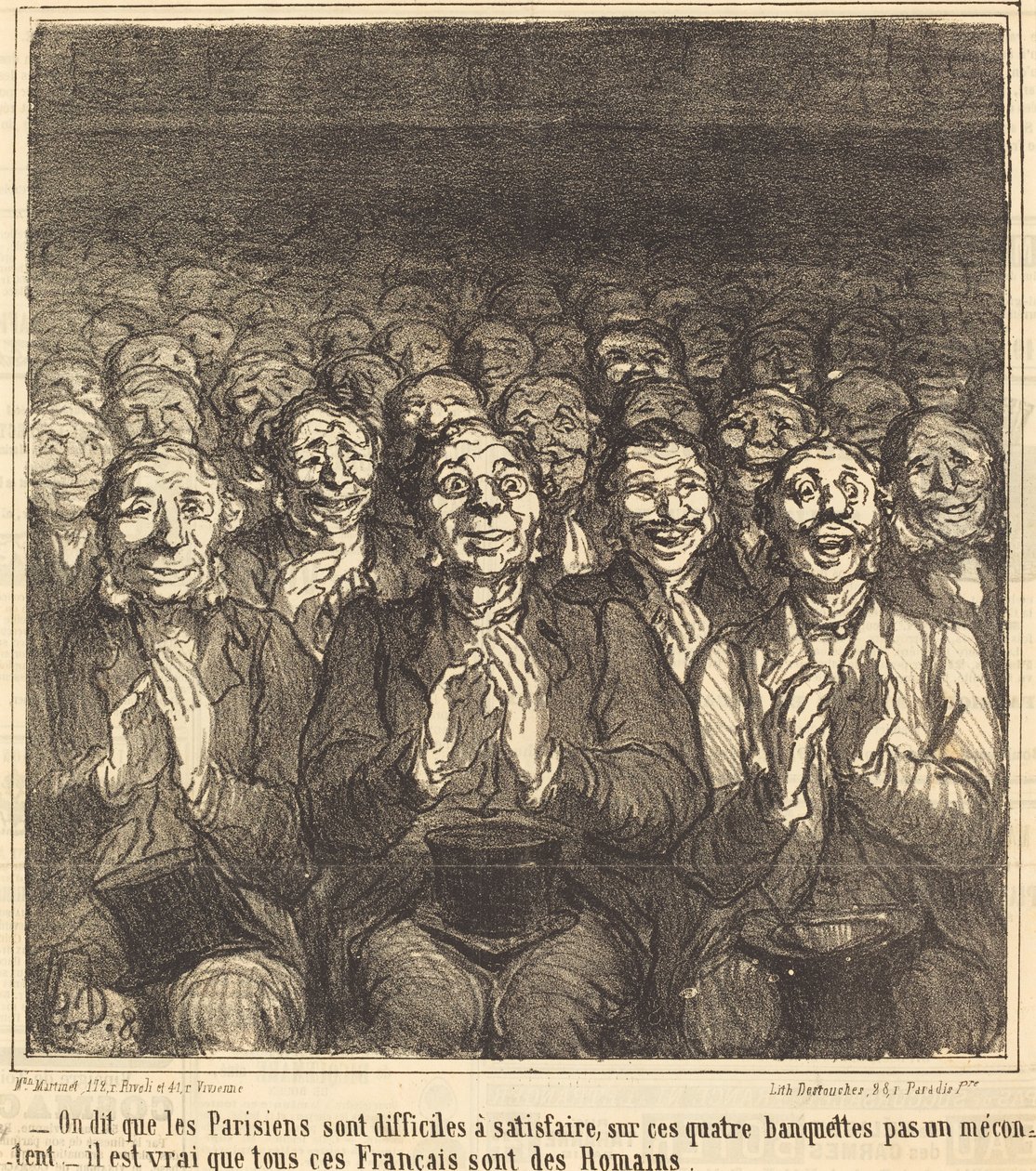 Se dice que los parisinos... de Honoré Daumier
