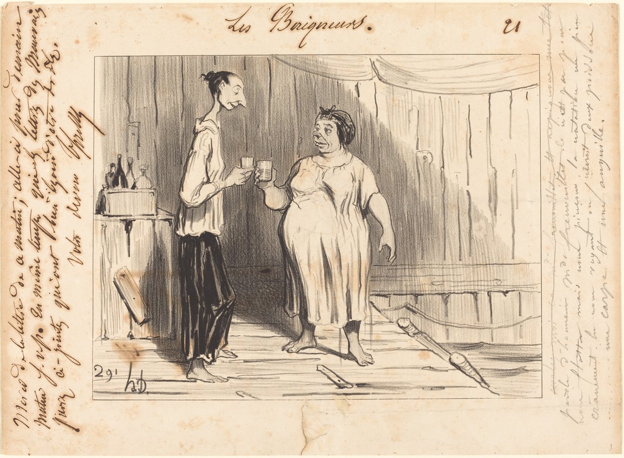 Palabra de honor Mme. Frenouillet... de Honoré Daumier