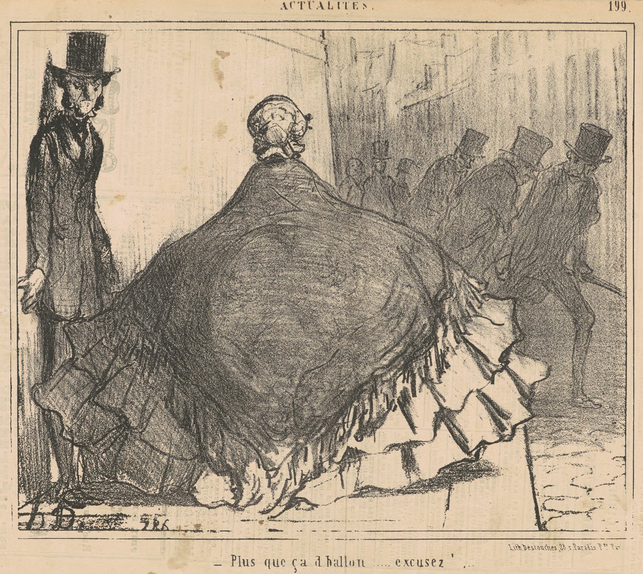 Más que eso de balón... ¡Disculpe! de Honoré Daumier