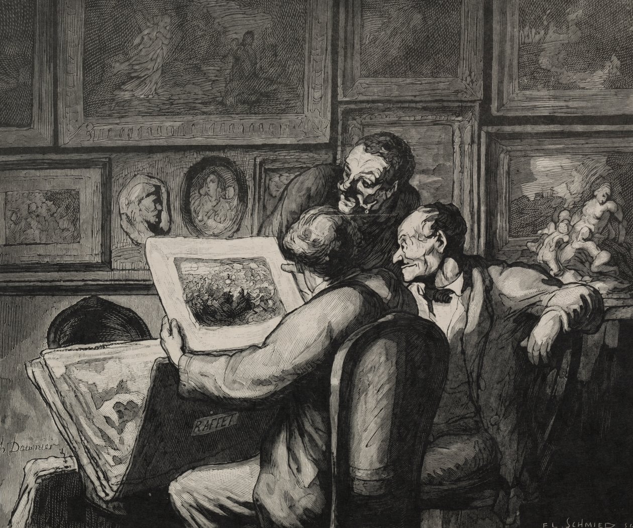 Entusiastas de las impresiones de Honoré Daumier