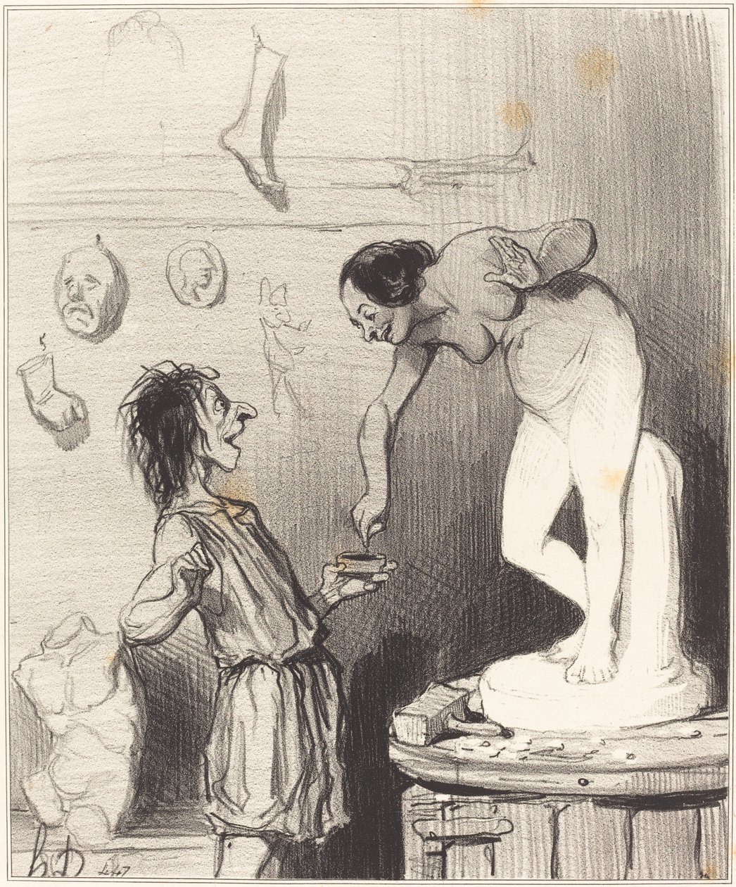 Pigmalión de Honoré Daumier