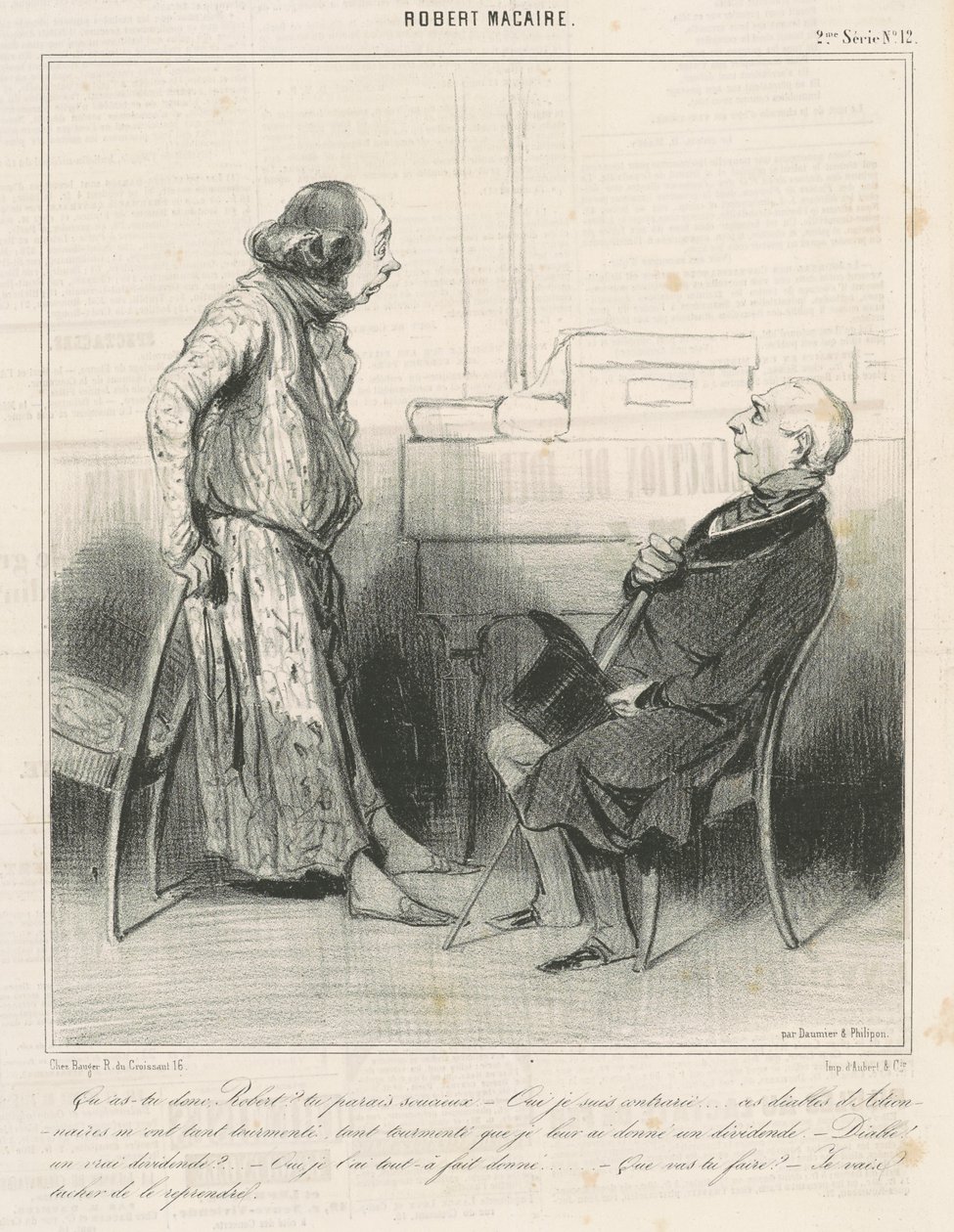 ¿Qué tienes, Robert? ... de Honoré Daumier