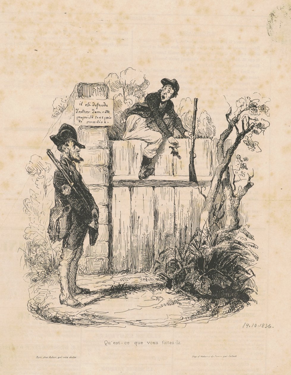 ¿Qué haces ahí...? de Honoré Daumier