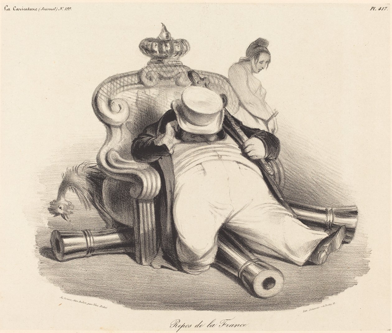 Reposo de Francia de Honoré Daumier