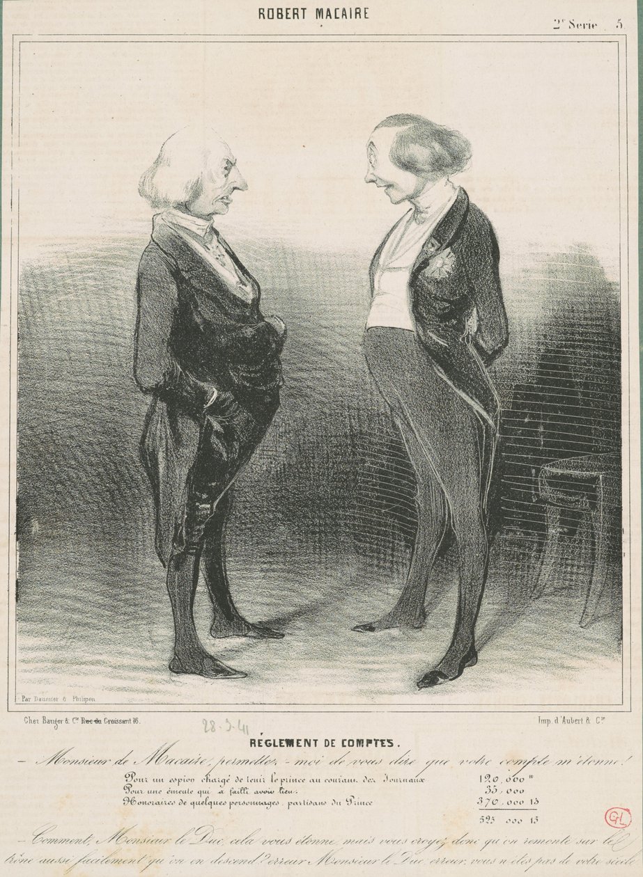 Ajuste de cuentas de Honoré Daumier