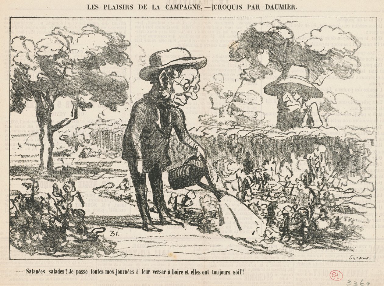 Malditas ensaladas ... de Honoré Daumier