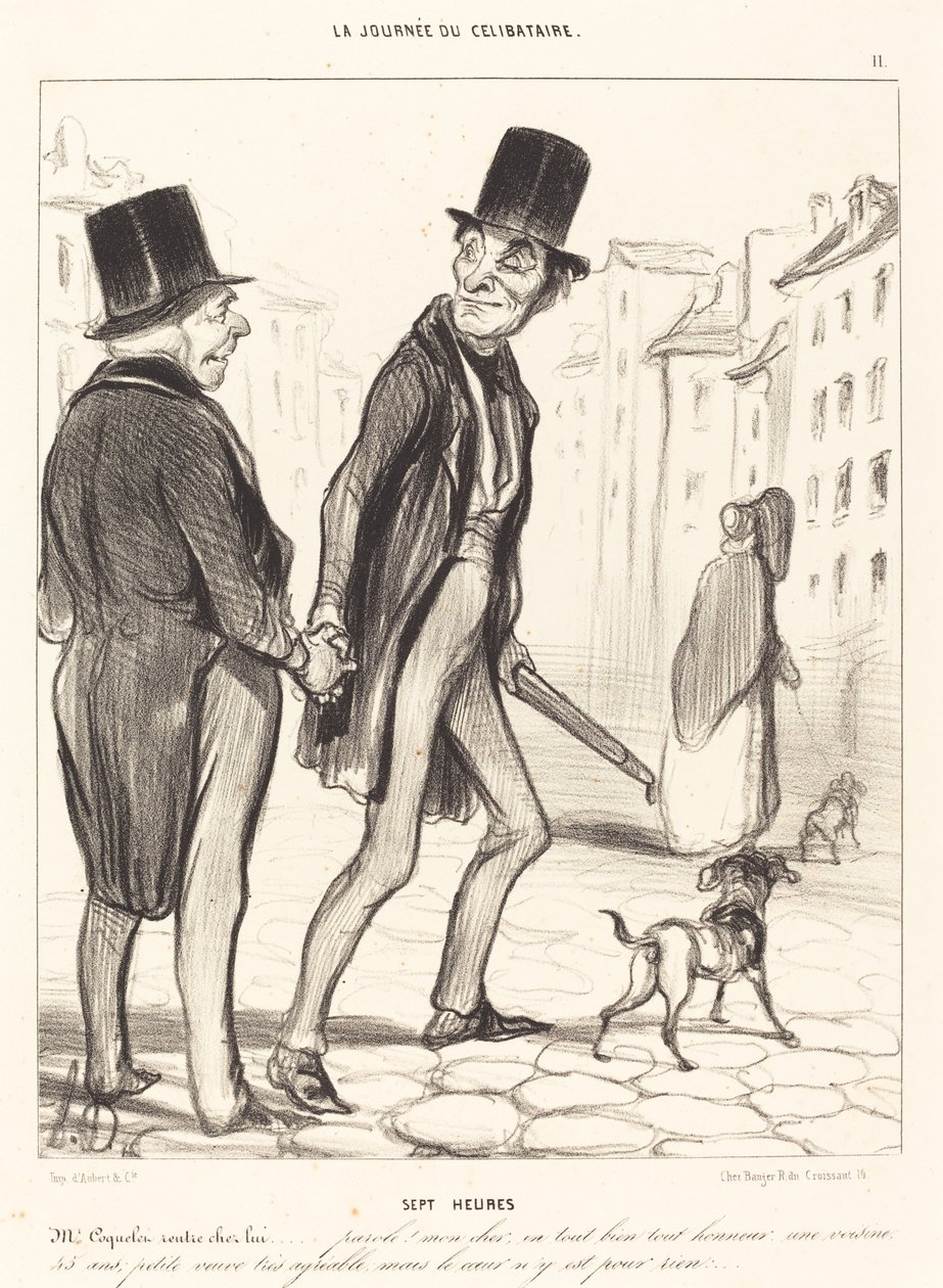 Siete horas de Honoré Daumier
