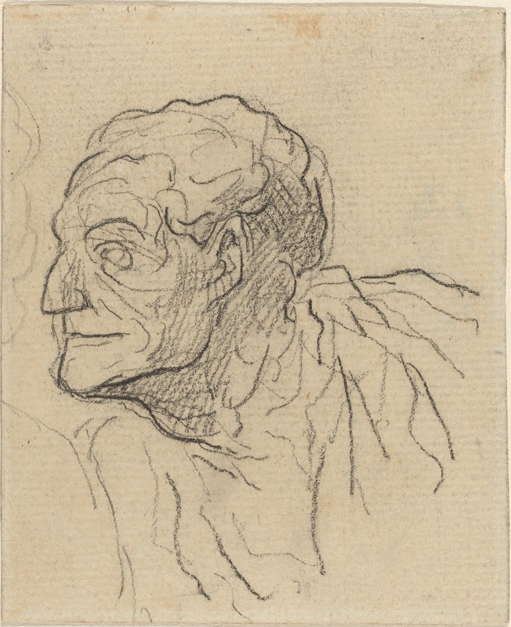 Estudio de un hombre de Honoré Daumier