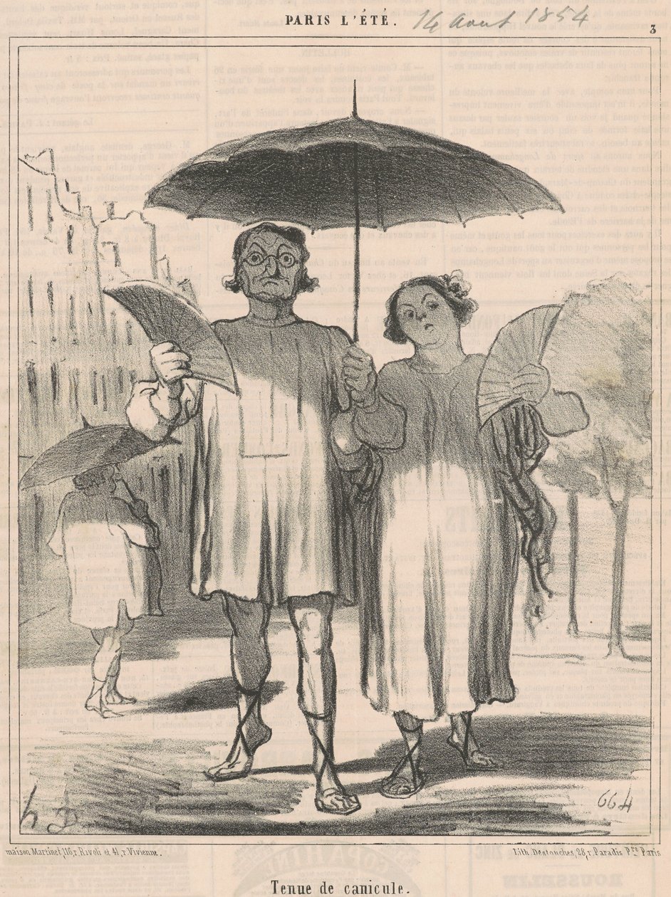 Tenue de canicule de Honoré Daumier