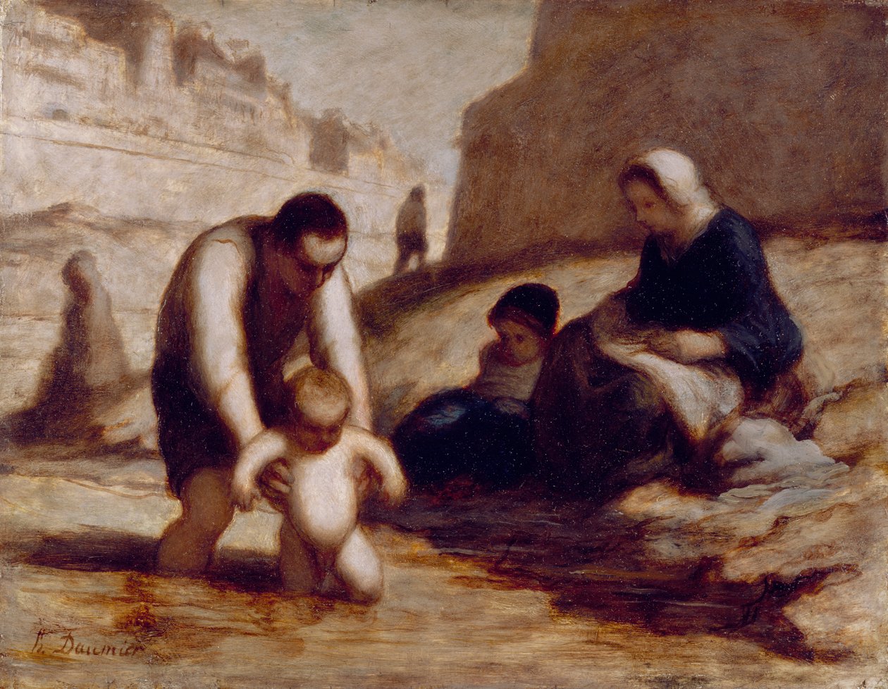 El primer baño de Honoré Daumier
